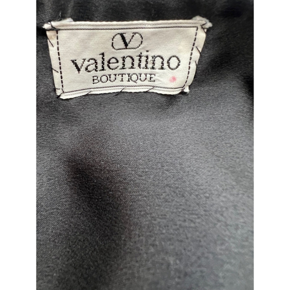 Women's Vintage Valentino Velvet Dress, S Black - Picture 6 of 6